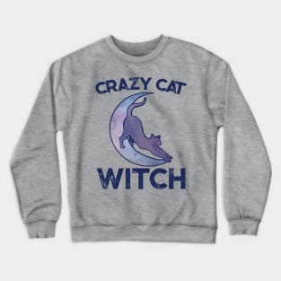 Crazy Cat Witch Crewneck Sweatshirt